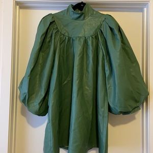 SHEIN high neck dress. Green. Flared.